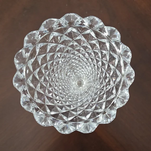 Vintage Lead Crystal Trumpet Vase - Picture 5 of 7